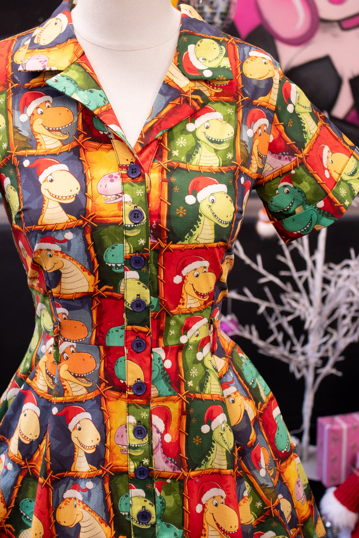 INSTOCK - Peggy Swing Dress - Dino's First Christmas