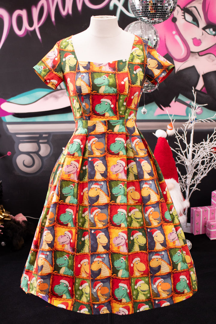INSTOCK - Pixie Sweetheart Dress - Dino's First Christmas