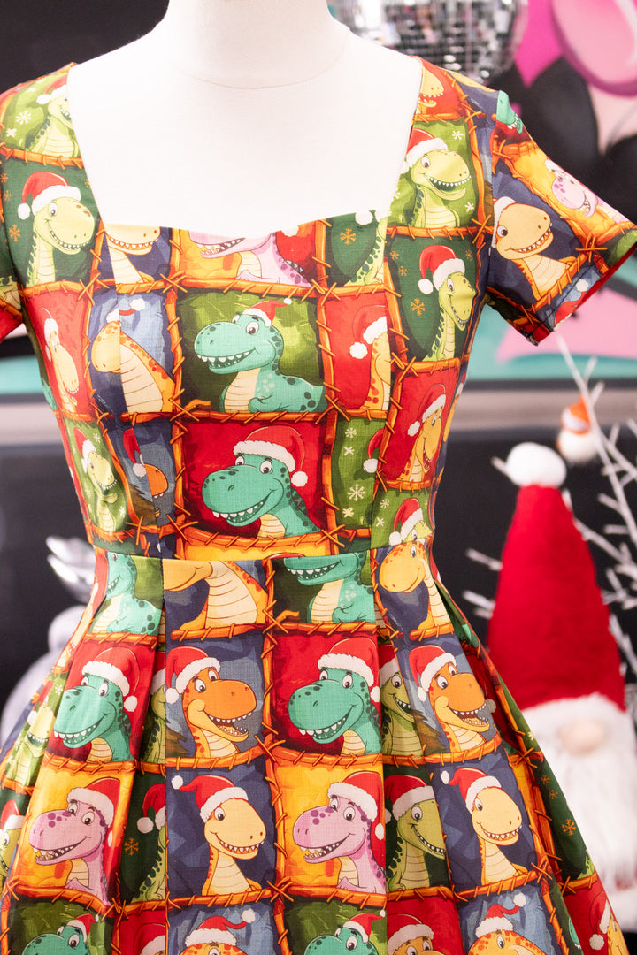 INSTOCK - Pixie Sweetheart Dress - Dino's First Christmas