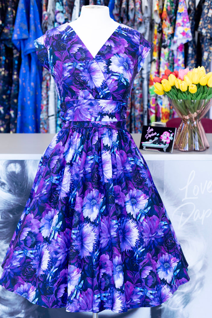 Dragonfly Floral Greta Dress