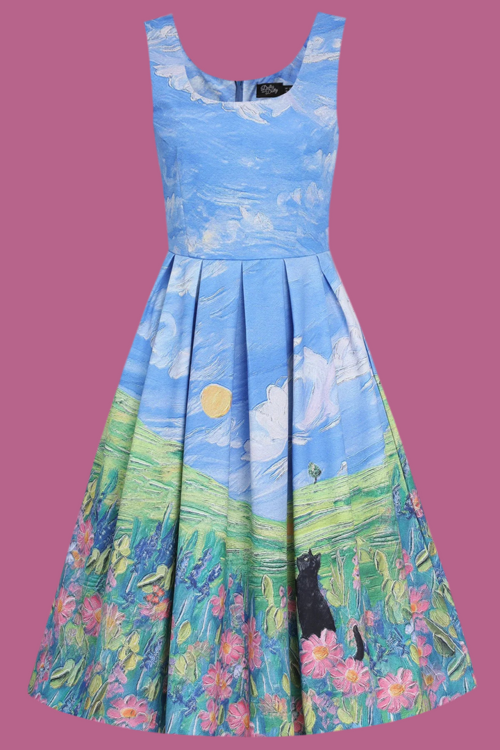 Amanda Cat Adventure Swing Dress - Preorder for dispatch 2nd September