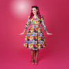 Pixie Sweetheart Dress in Christmas Dino's - Preorder for dispatch 29th November