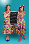 Peggy Swing Dress in Comic Print - Preorder for dispatch 3rd April