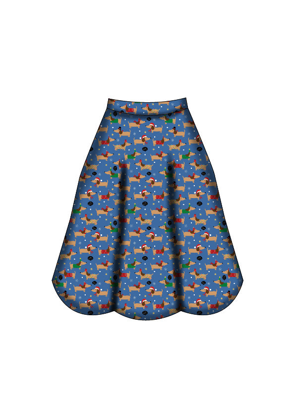 Eden Skirt - Long Dog's Christmas - Preorder for dispatch 28th of October