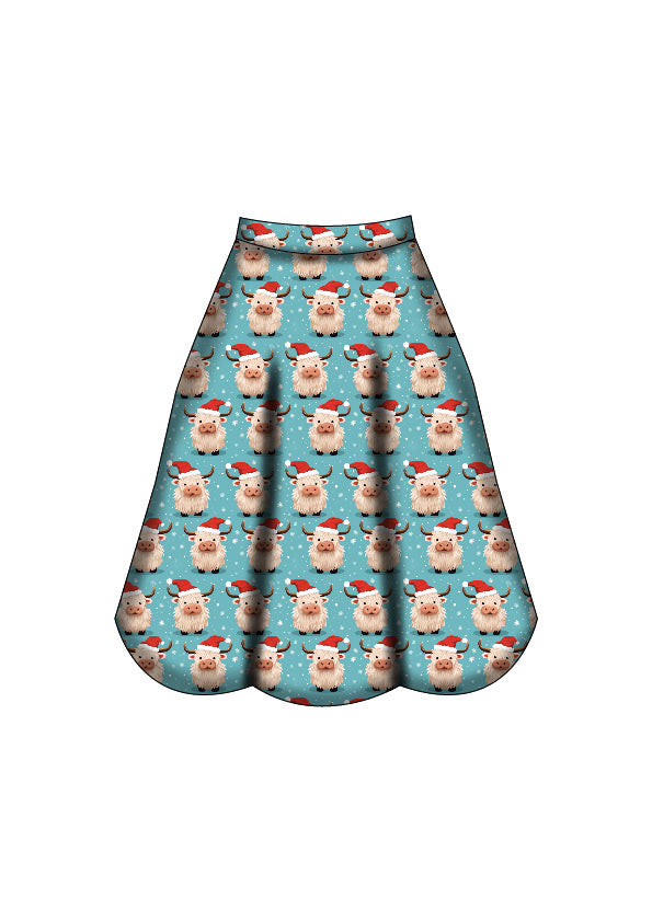 Eden Skirt - Christmas Highland - Preorder for dispatch 28th of October