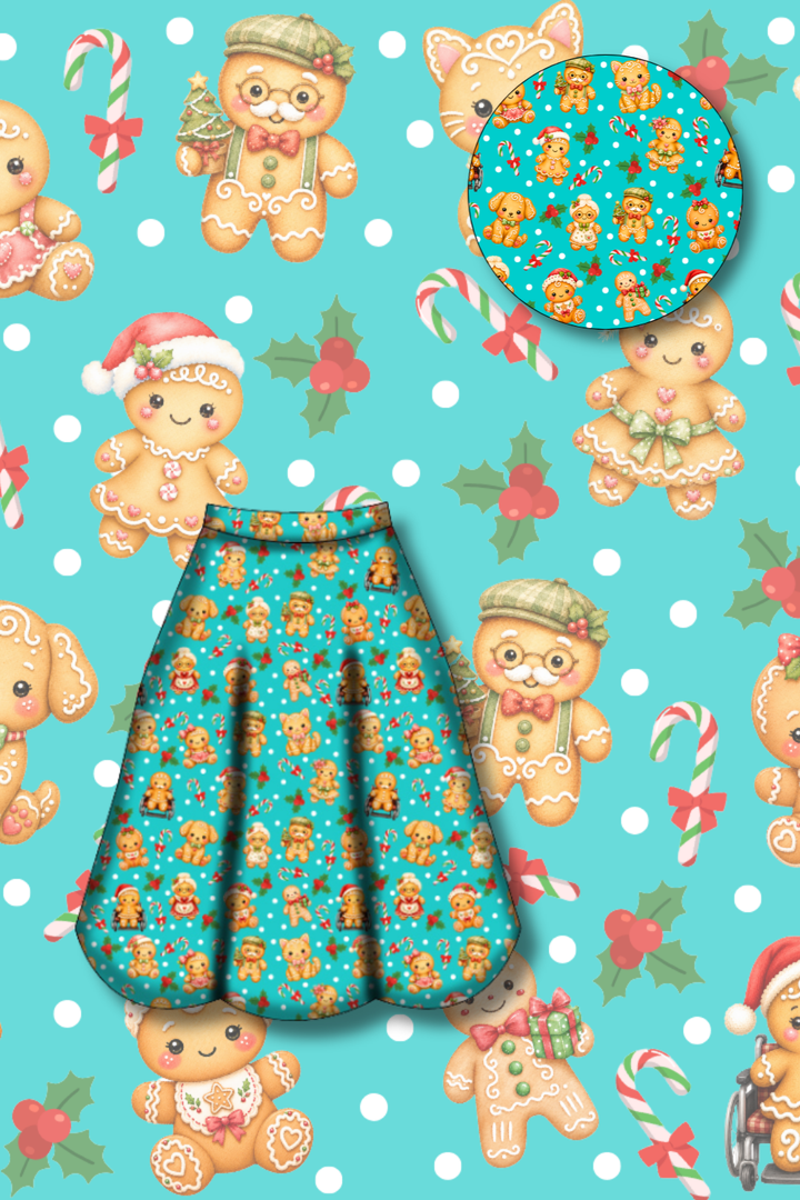 PREORDER  - Eden Skirt - Gingerbread Cheer - Estimated dispatch date 29th of October