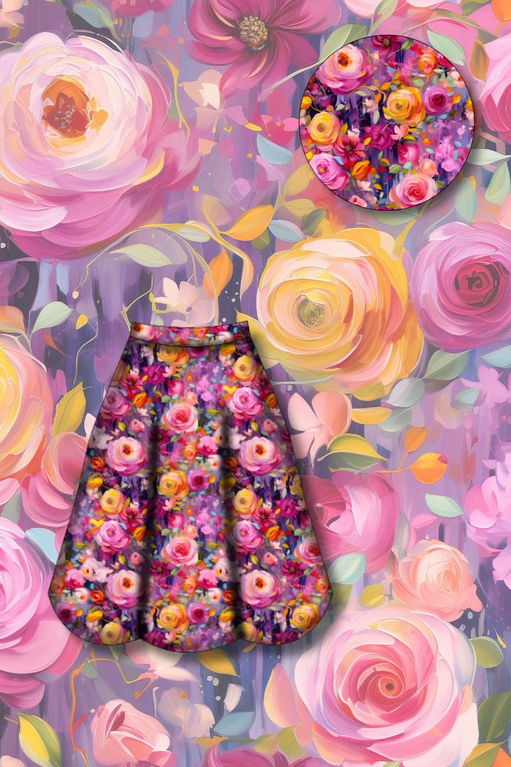 PREORDER  - Eden Skirt - Painted in Bloom - Estimated dispatch date 27th of October