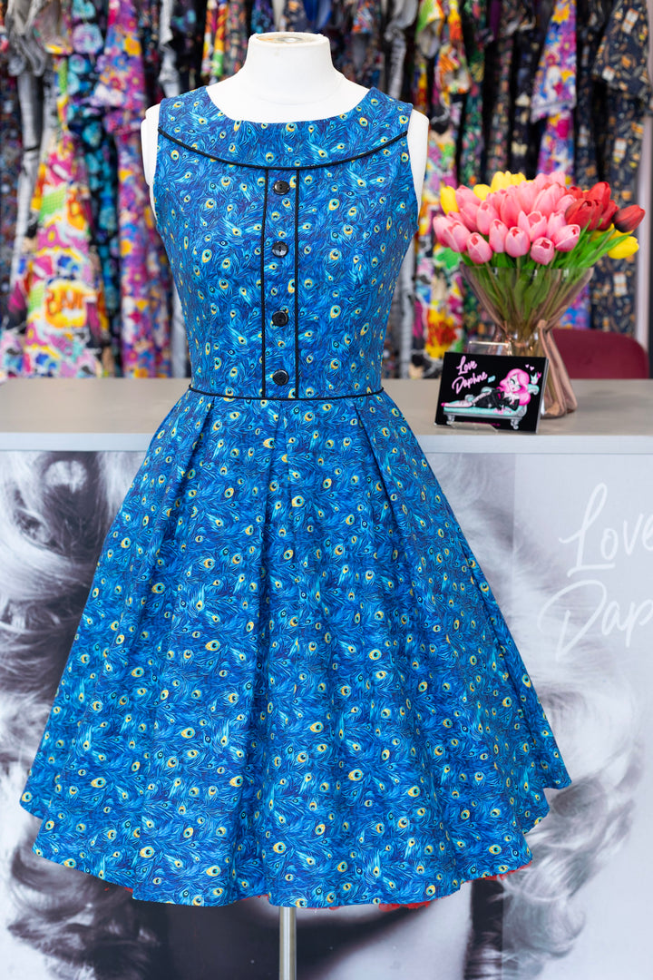 Elizabeth Dress in Peacock