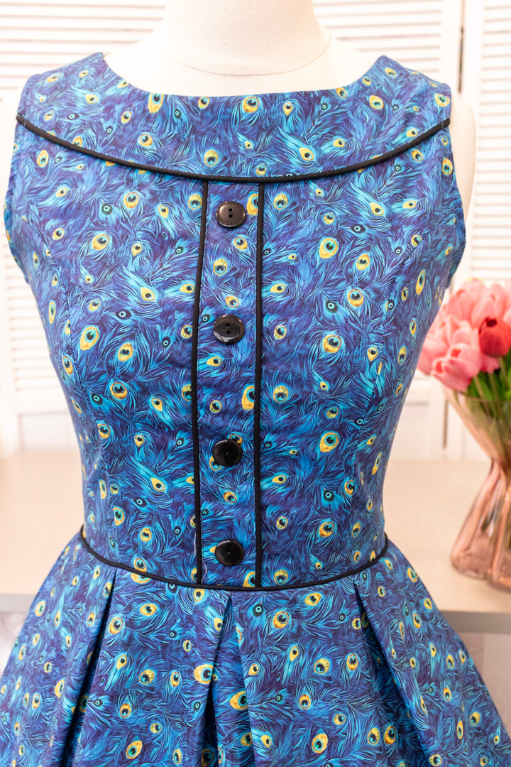 Elizabeth Dress in Peacock