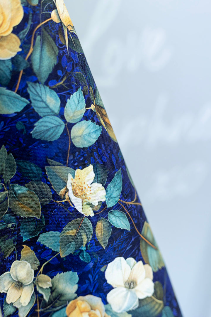 PREORDER - Elizabeth Dress in Rose Floral - Estimated dispatch 22nd of October