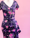 Pink and Navy Floral Elsie Dress