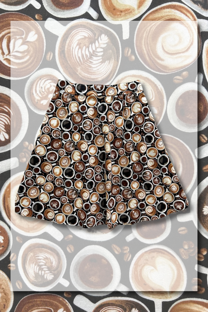 PREORDER - Espresso Yourself A-Line Skirt - Expected dispatch date of 22nd of October