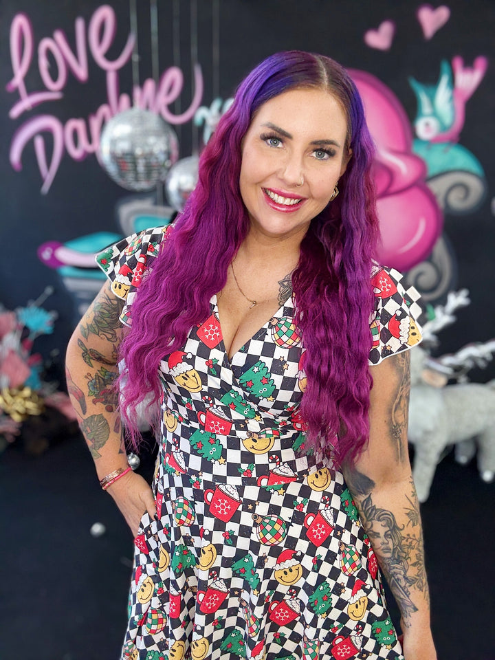 INSTOCK - Maeve Swing Dress - Retro Christmas