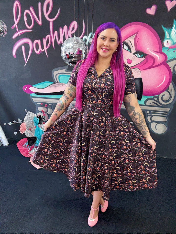 Peggy Swing Dress - Moonlight Bloom