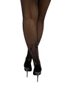 Fishnet Tights With Knitted Bow and Diamontes