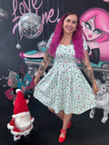 Pixie Sweetheart Dress in Santa's Bushman's Clock