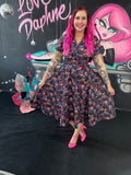 Peggy Swing Dress in Purfect Villain