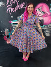 Peggy Swing Dress in Psychedelic Fur