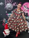 Peggy Swing Dress in la flor de Nochebuena