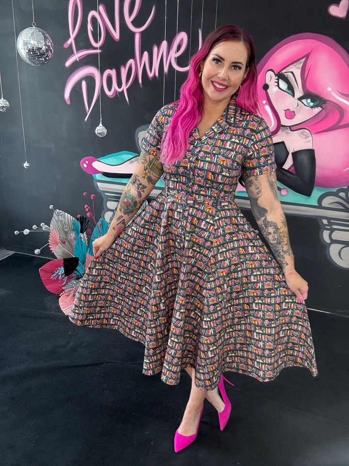 Peggy Swing Dress in A Sweet Read
