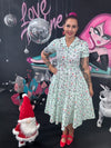 Peggy Swing Dress in Santa's Bushman's Clock