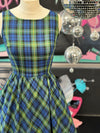 Plaid Midi Dress