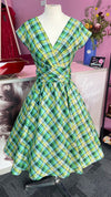 Green Plaid Greta Dress