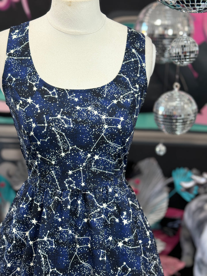 Glow in the Dark Constellations Fit & Flare Dress