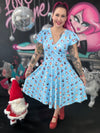 Mimi Swing Dress in Merry Pawmas