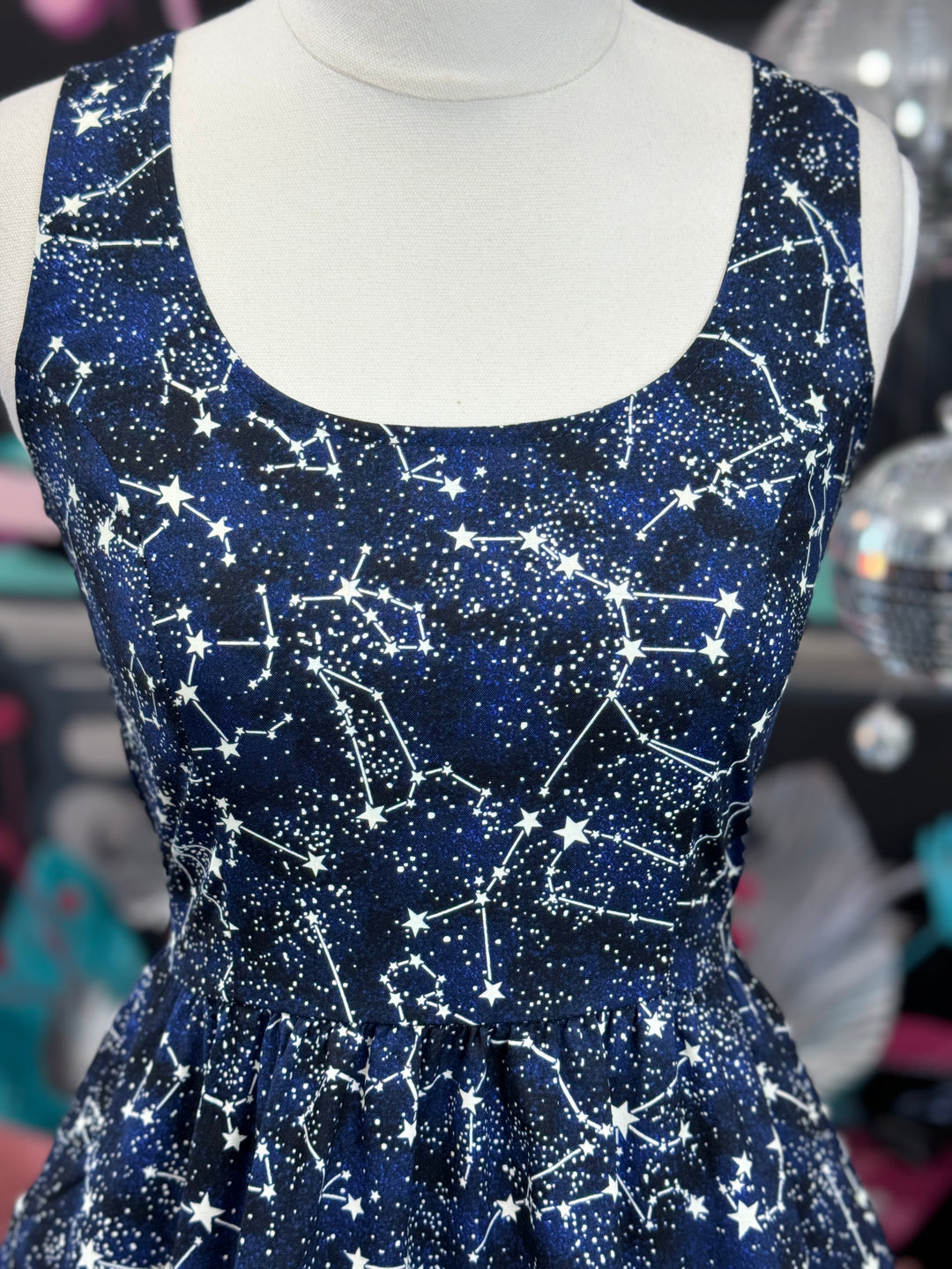 Glow in the Dark Constellations Fit & Flare Dress