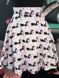 Pink Cats Skater Skirt