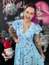 Mimi Swing Dress in Merry Pawmas