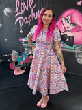 Peggy Swing Dress in Inflatable Love