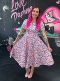 Peggy Swing Dress in Inflatable Love