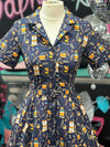 Peggy Swing Dress in The Good Book Print - Preorder for dispatch 10th April