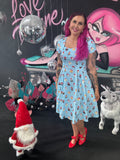 Pixie Sweetheart Dress in Merry Pawmas