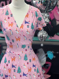 Mimi Swing Dress in The Purfect Christmas