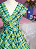 Green Plaid Greta Dress
