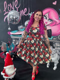 Pixie Sweetheart Dress in la flor de Nochebuena