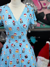 Mimi Swing Dress in Merry Pawmas