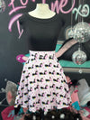 Pink Cats Skater Skirt