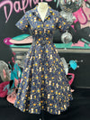 Peggy Swing Dress in The Good Book Print - Preorder for dispatch 12th December