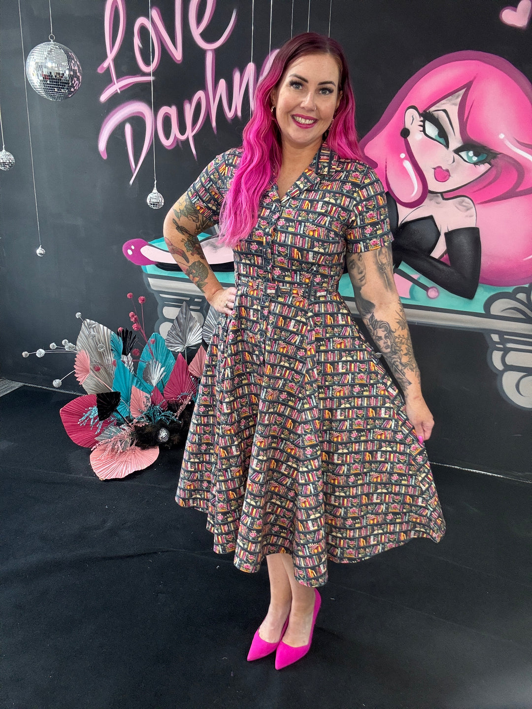 Peggy Swing Dress in A Sweet Read