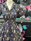 Peggy Swing Dress in The Good Book Print - Preorder for dispatch 10th April