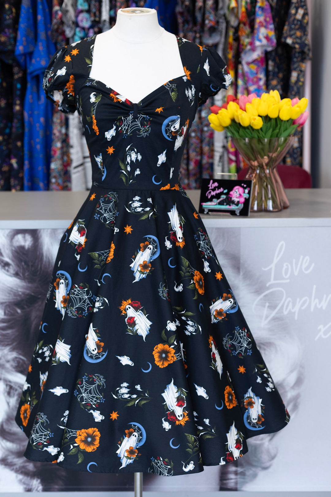 PREORDER - Ghost Flower Dress - Expected dispatch date 24th of August