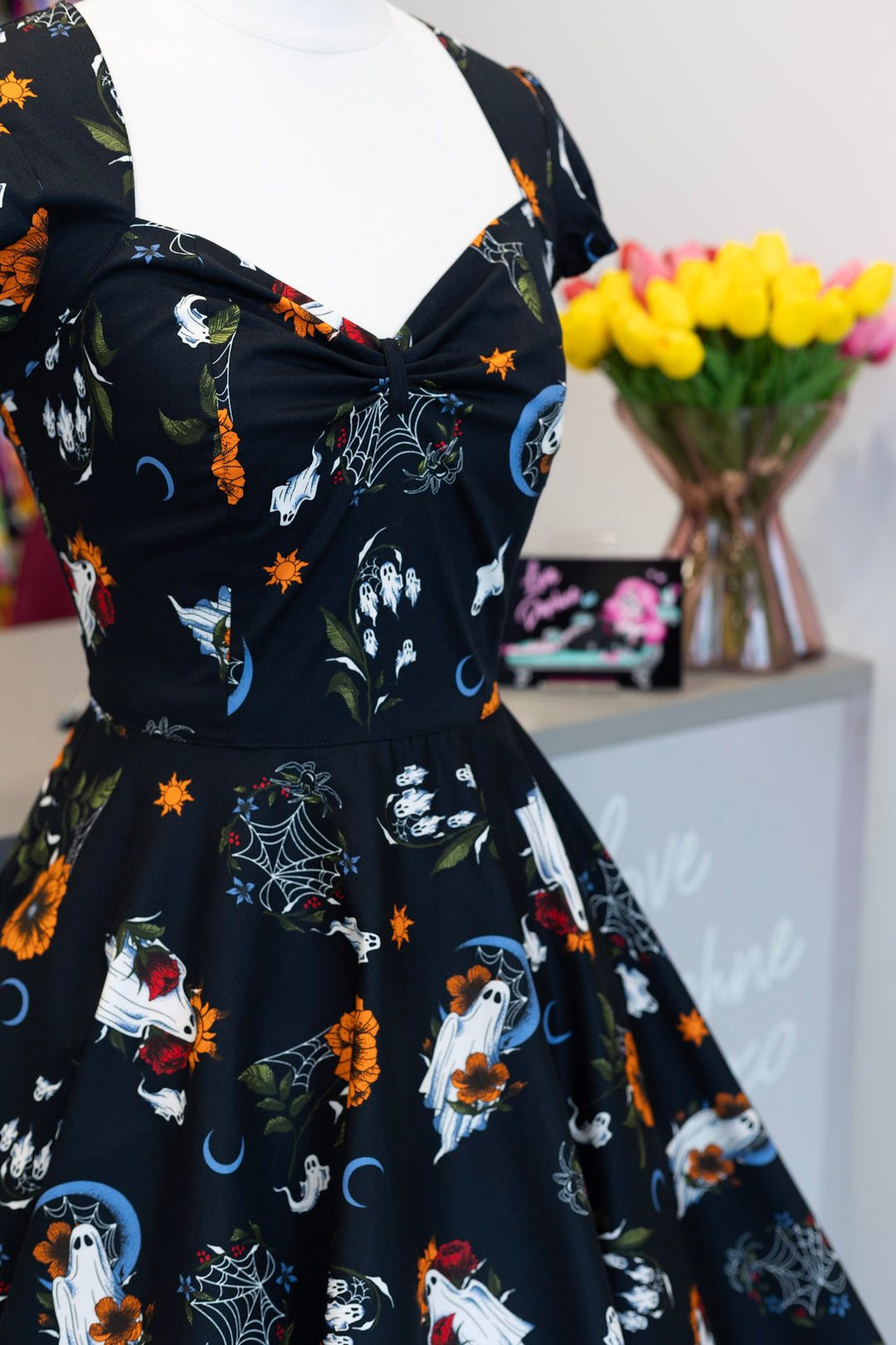 PREORDER - Ghost Flower Dress - Expected dispatch date 24th of August