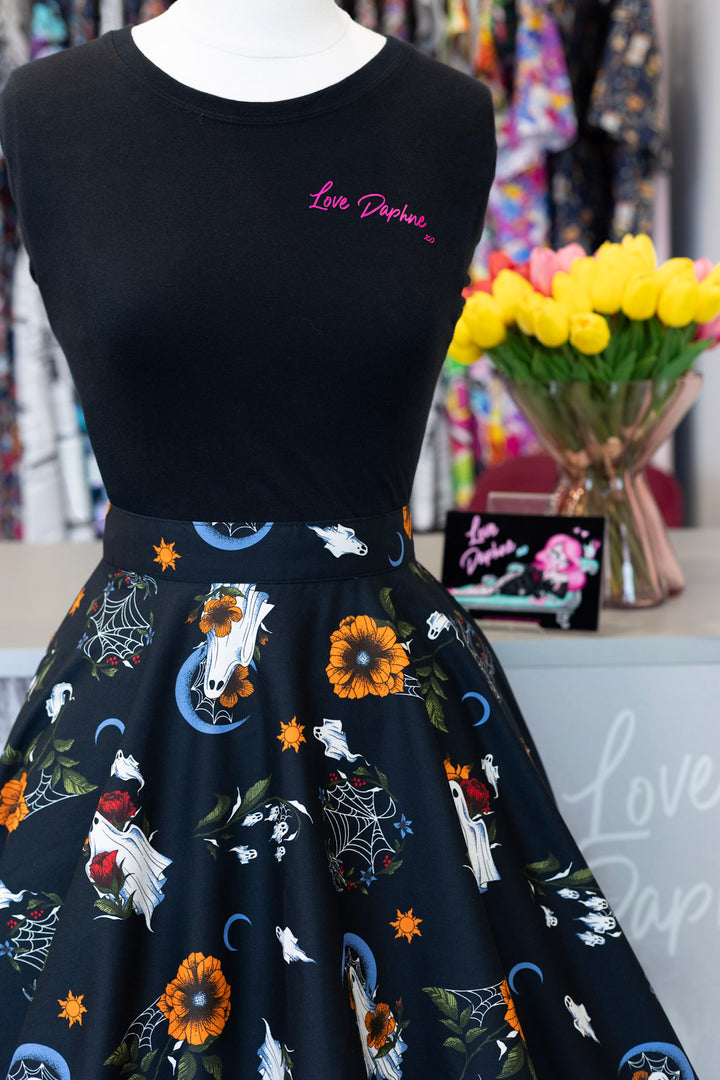 PREORDER - Ghost Flower Skirt - Estimated dispatch date 25th of August