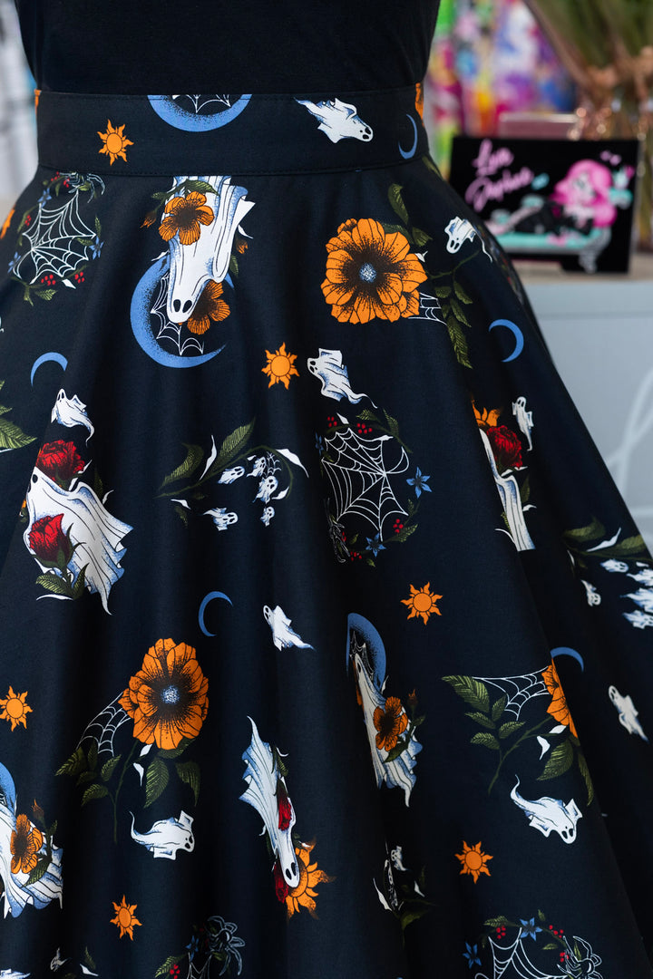 PREORDER - Ghost Flower Skirt - Estimated dispatch date 25th of August
