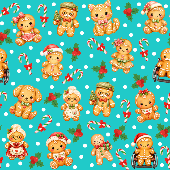 PREORDER - Mimi Swing Dress - Gingerbread Cheer  - Estimated dispatch date 29th of October