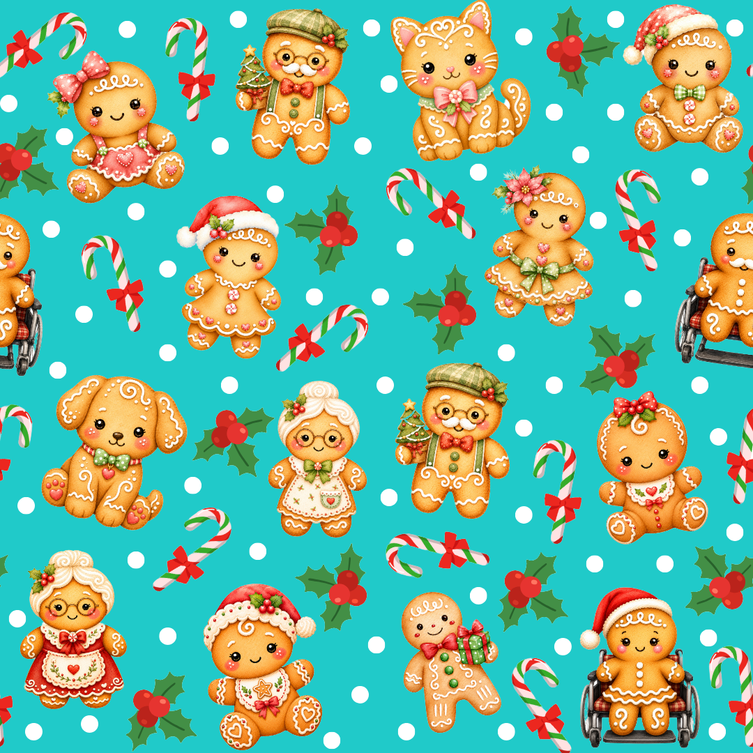 PREORDER - Pixie Swing Dress - Gingerbread Cheer - Estimated dispatch date 5th of November